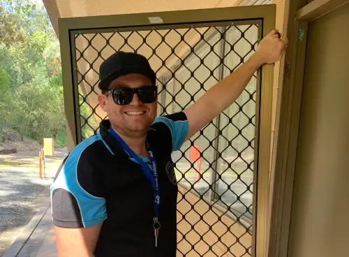 Cam security screen installer staff photo