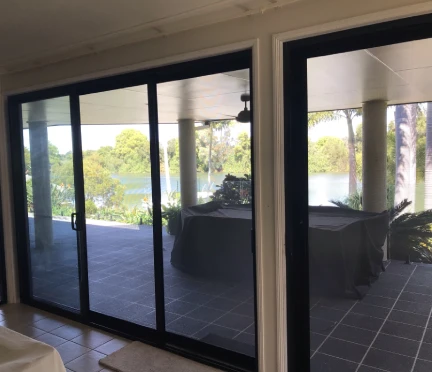 Sliding security screen doors
